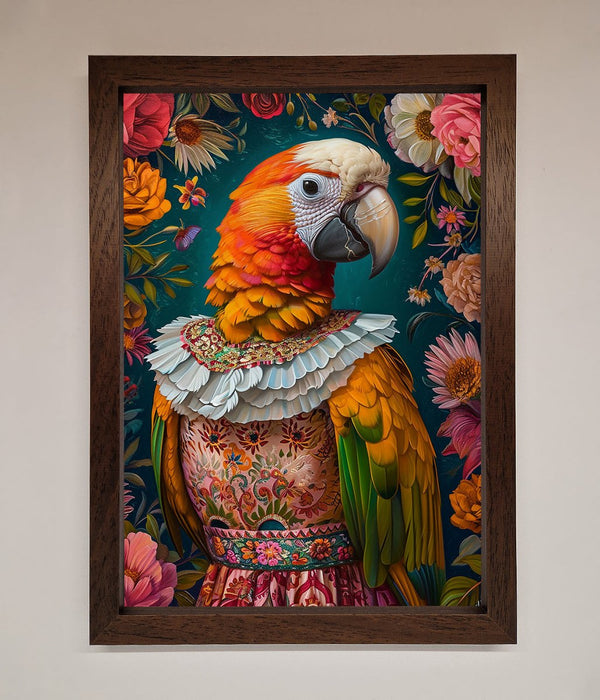 Parrot Renaissance Stare Framed Wall Art - Hi Society