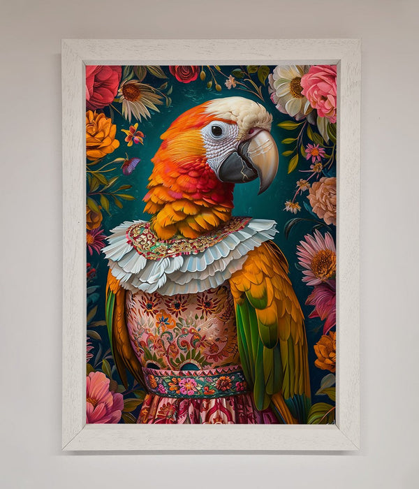 Parrot Renaissance Stare Framed Wall Art - Hi Society