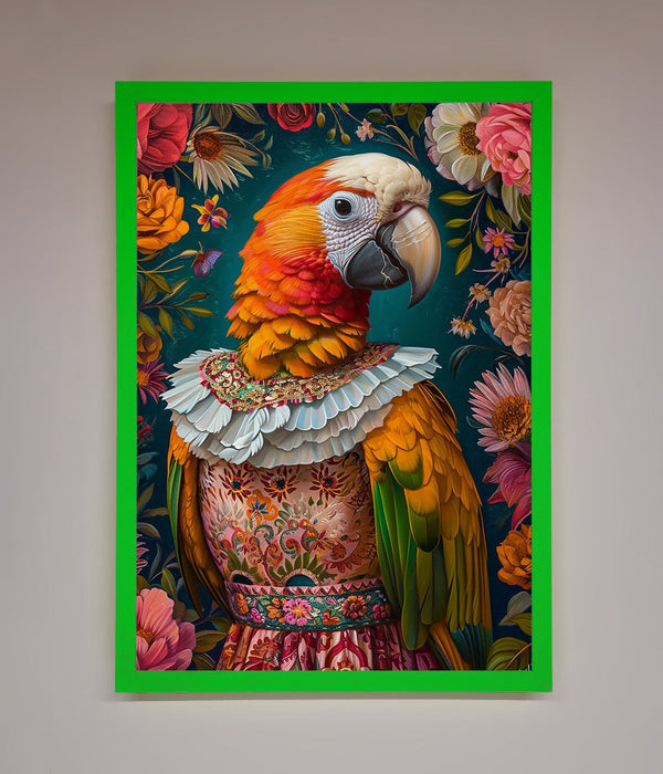 Parrot Renaissance Stare Framed Wall Art - Hi Society