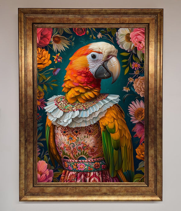 Parrot Renaissance Stare Framed Wall Art - Hi Society