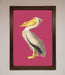 Pelican On Pink Framed Poster - Hi Society