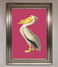Pelican On Pink Framed Poster - Hi Society