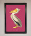 Pelican On Pink Framed Poster - Hi Society