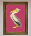 Pelican On Pink Framed Poster - Hi Society