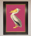 Pelican On Pink Framed Poster - Hi Society