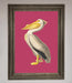 Pelican On Pink Framed Poster - Hi Society