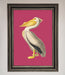Pelican On Pink Framed Poster - Hi Society