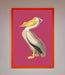 Pelican On Pink Framed Poster - Hi Society