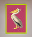 Pelican On Pink Framed Poster - Hi Society