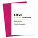 Personalised 5 Star Review Valentines Card - Hi Society