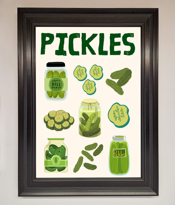 Pickle Lover Framed Wall Art - Hi Society