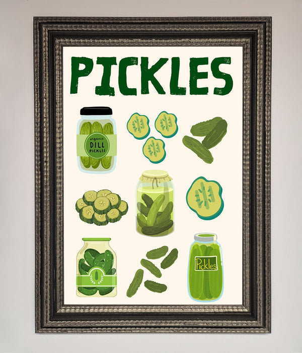 Pickle Lover Framed Wall Art - Hi Society