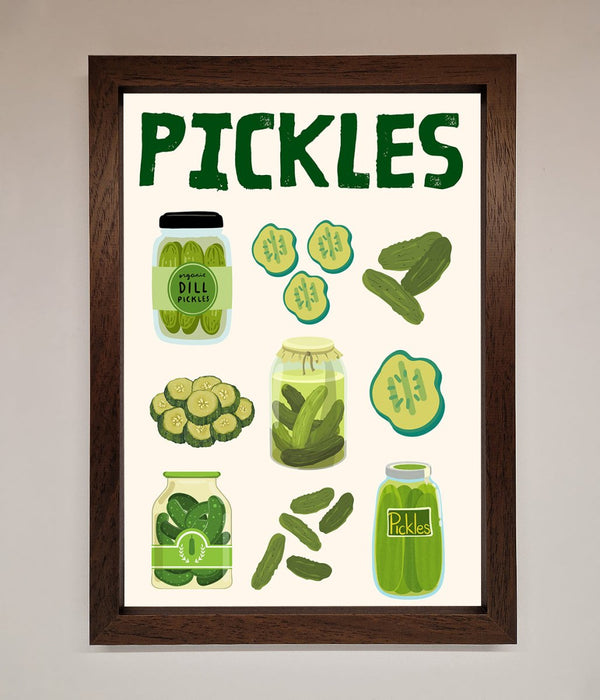 Pickle Lover Framed Wall Art - Hi Society