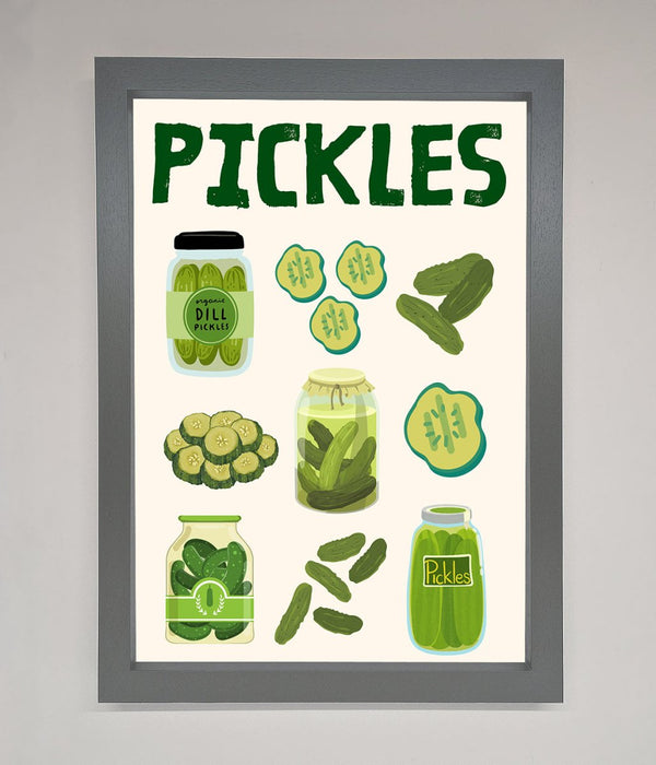 Pickle Lover Framed Wall Art - Hi Society
