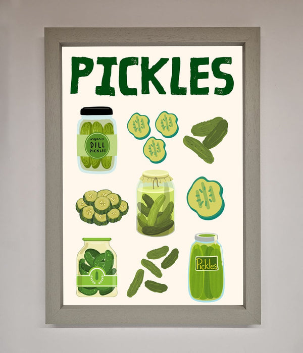Pickle Lover Framed Wall Art - Hi Society