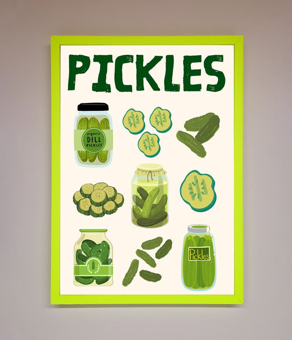 Pickle Lover Framed Wall Art - Hi Society