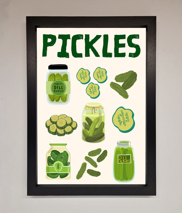 Pickle Lover Framed Wall Art - Hi Society