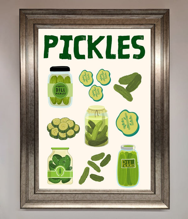 Pickle Lover Framed Wall Art - Hi Society