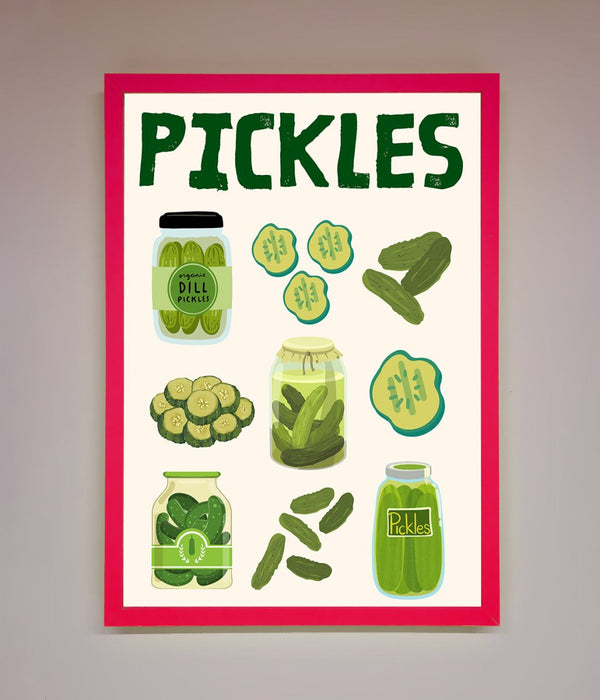 Pickle Lover Framed Wall Art - Hi Society