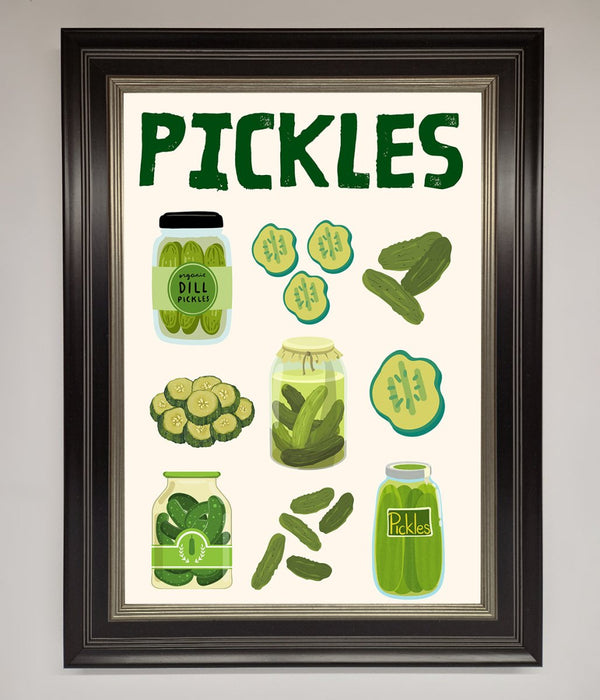 Pickle Lover Framed Wall Art - Hi Society