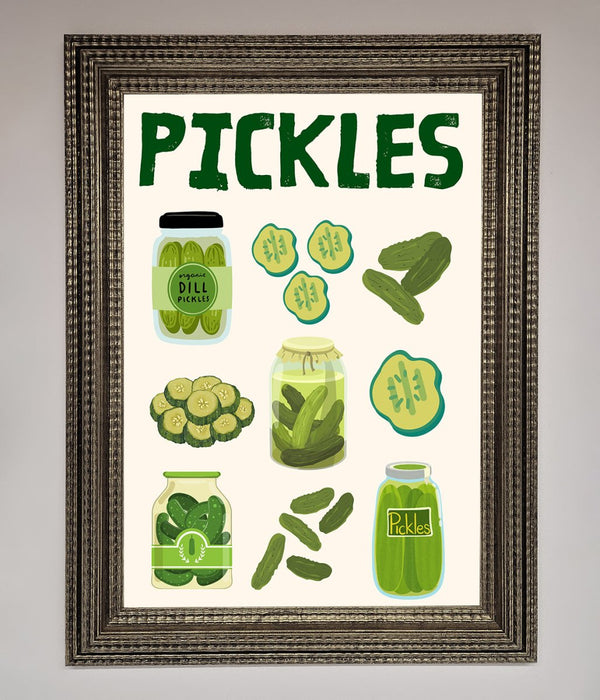 Pickle Lover Framed Wall Art - Hi Society