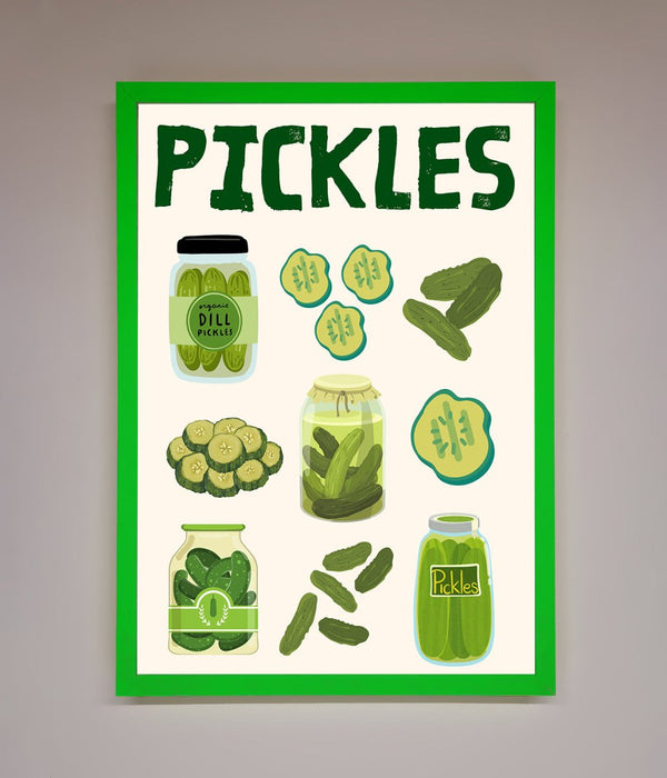 Pickle Lover Framed Wall Art - Hi Society