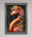 Pink Flamingo Floral Framed Poster - Hi Society