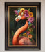 Pink Flamingo Floral Framed Poster - Hi Society