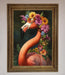 Pink Flamingo Floral Framed Poster - Hi Society