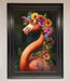 Pink Flamingo Floral Framed Poster - Hi Society