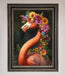 Pink Flamingo Floral Framed Poster - Hi Society