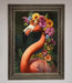 Pink Flamingo Floral Framed Poster - Hi Society