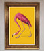 Pink Flamingo On Yellow Framed Print - Hi Society