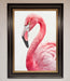 Pink Flamingo Stare Framed Print - Hi Society