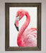 Pink Flamingo Stare Framed Print - Hi Society