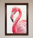Pink Flamingo Stare Framed Print - Hi Society