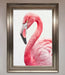 Pink Flamingo Stare Framed Print - Hi Society
