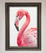 Pink Flamingo Stare Framed Print - Hi Society