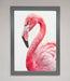 Pink Flamingo Stare Framed Print - Hi Society
