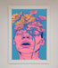 Pink Flowers On Face Framed Wall Art - Hi Society