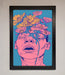 Pink Flowers On Face Framed Wall Art - Hi Society