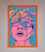 Pink Flowers On Face Framed Wall Art - Hi Society