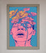 Pink Flowers On Face Framed Wall Art - Hi Society