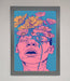Pink Flowers On Face Framed Wall Art - Hi Society