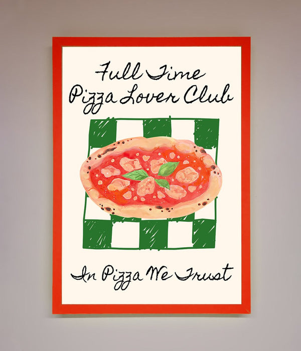 Pizza Lover Club Framed Wall Art - Hi Society
