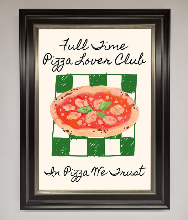 Pizza Lover Club Framed Wall Art - Hi Society