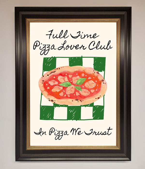 Pizza Lover Club Framed Wall Art - Hi Society