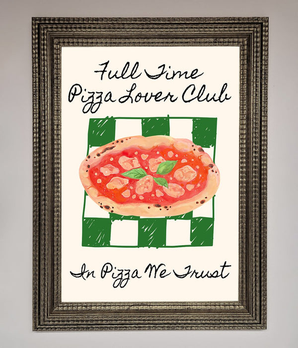 Pizza Lover Club Framed Wall Art - Hi Society