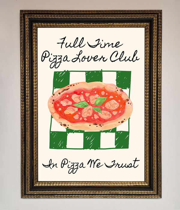 Pizza Lover Club Framed Wall Art - Hi Society