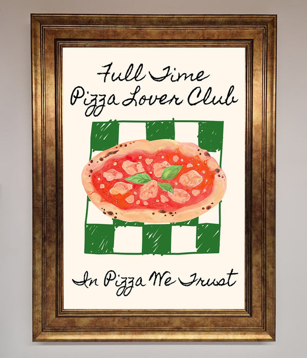 Pizza Lover Club Framed Wall Art - Hi Society